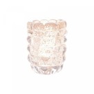 VASO DE VIDRO MURANO ITALY DOURADO 10CMX13CM - REF.4798