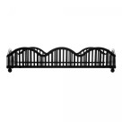 BANDEJA C/ ESPELHO WAVE PRETA 21CMX14CMX4CM - REF.221014