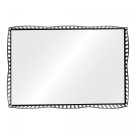 BANDEJA C/ ESPELHO WAVE PRETA 21CMX14CMX4CM - REF.221014