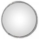 BANDEJA DE METAL COM ESPELHO ARLES PRATEADA 18,5CMX5CM - REF. 220776