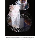 BANDEJA DE METAL COM ESPELHO ARLES PRETO FOSCO 18,5CMX5CM  - REF. 220777