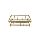 BANDEJA RETANGULAR  DOURADA 15.5X8X5.8 - REF. QA-140DO