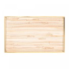 BANDEJA DE METAL DOURADA COM PALHA 15CMX25CMX3CM - REF. 5629