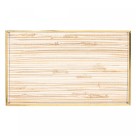 BANDEJA DE METAL DOURADA COM PALHA 20CM X 30CM X 3CM - REF. 5630