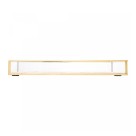 BANDEJA DE METAL DOURADA COM PALHA 20CM X 30CM X 3CM - REF. 5630