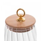 POTE DE VIDRO COM TAMPA DE BAMBU CLASSIC 750ML - REF. 20667