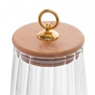 POTE DE VIDRO COM TAMPA DE BAMBU CLASSIC 650ML REF. 20668