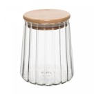 POTE DE VIDRO COM TAMPA DE BAMBU CLASSIC 500ML - REF.20689
