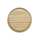 BANDEJA DE MADEIRA REDONDA 17CM - REF. BR17