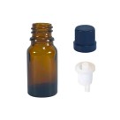 FRASCO 10ML AMBAR C/ TAMPA E GOTEJADOR