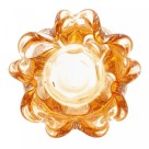 VASO DE VIDRO MURANO ITALY AMBAR 15CMX16CM - Ref. 4824