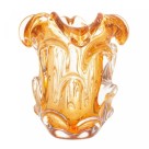 VASO DE VIDRO MURANO ITALY AMBAR 15CMX16CM - Ref. 4824