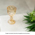 TAÇA  DE VIDRO AMBAR METALIZADO DIAMOND 60ML - REF. 2967