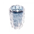 VASO DE VIDRO MURANO ITALY AZUL 12CMX17CM (4808)